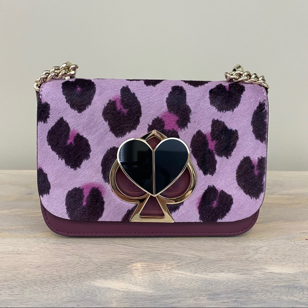 Kate Spade Nicola Twistlock Small Bag in Leopard